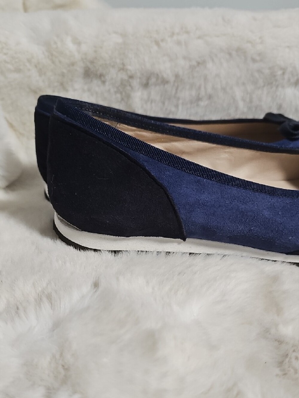 NWOT! Sloafer Nikita Blue Suede Ballet Sneakers - Picture 5 of 13